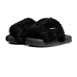 NIB C2H4 LOS ANGELES PROTON ALPHA BLACK FUZZY SLIDES UNISEX 8.5M 10W